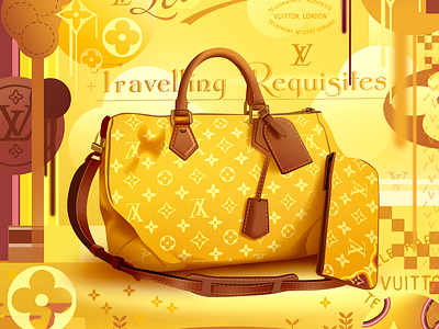 Louis Vuitton Speedbag brand france icon illustration luxe luxury lv lvmh product vuitton