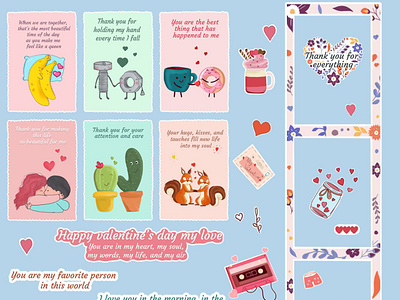 Valentines stickers printable illustrationbs stickers valentinestickers