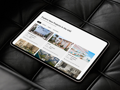 Real Estate/Property Listing Website Design bespoke branding design dubai ech0 studio figma landing page listing luxury property listing real estate search ui web design website