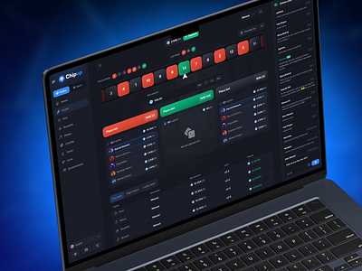ChipUp - Roulette Game bet betting casino ui crypto crypto game dark game design gambling game game design game ui gaming igaming interface online casino roulette ui ux ux ui web design