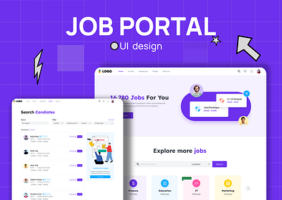 Job portal Website UI design