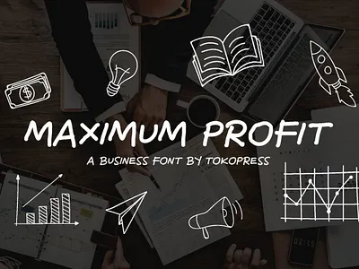 Maximum Profit – Business Font branding business fonts graphic design handwriting font