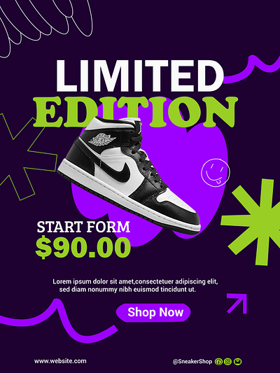 Shoes poster Design 3d branding design graphic design illustration logo motion graphics