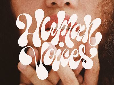 Human Voices cover design hands human humanity illustratio illustrator lettering letters music photoshop spotify type typography voices woman