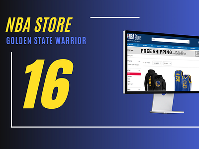 ReDesign NBA Store Use Html Css Javascript basketball blue goldenstate gsw jersey nba nbastore shopping webdesigner webdeveloper webdevelopment website