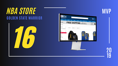 ReDesign NBA Store Use Html Css Javascript basketball blue goldenstate gsw jersey nba nbastore shopping webdesigner webdeveloper webdevelopment website