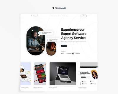 Agency Website - TitledLabs UI branding design graphic design illustration logo product product design typography ui uidesign