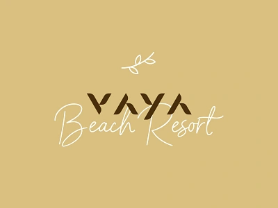 Vaya / Unused beach beach resort flower hotel logo logotype nature resort sea sensual soft spa typo typography villa