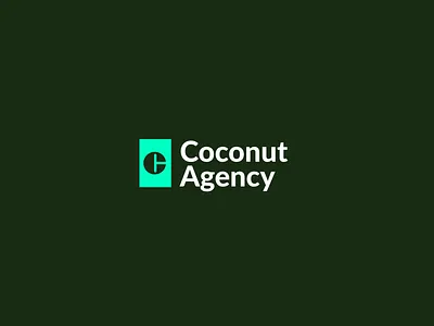 Coconut agency logotype brand branding graphic design icon illustration logo typography vector