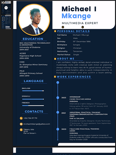 CV (Curriculum Vitae) Design branding graphic design logo