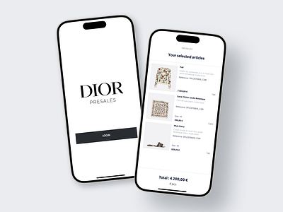 Dior - Customer fidelity service - Luxury Retail - Mobile App dior ecommerce fashion luxe luxury mode retail