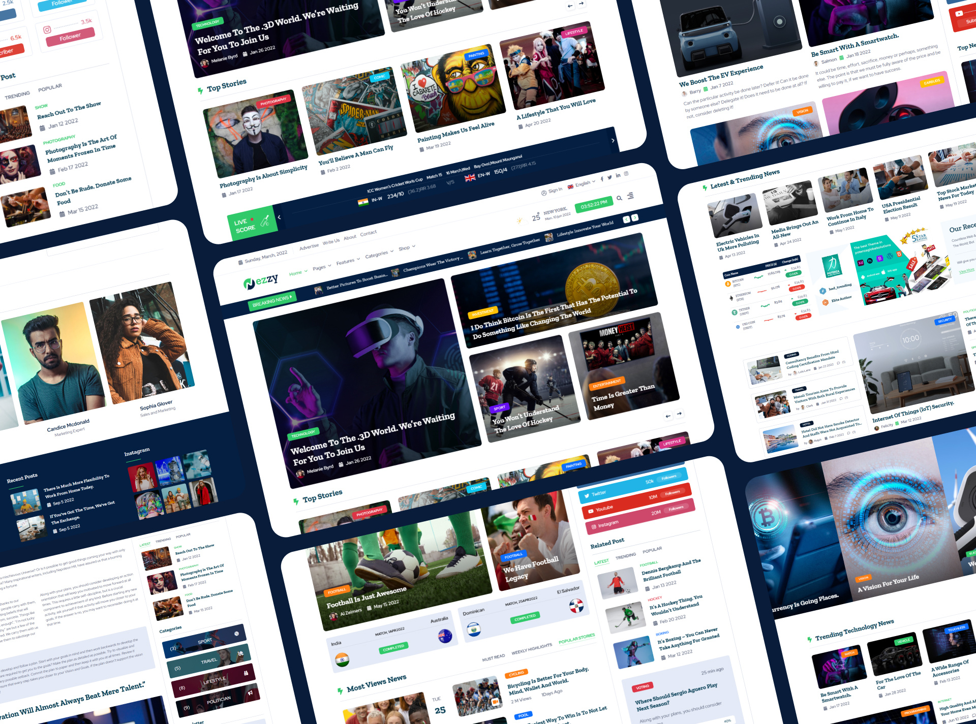 Nezzy - News and Magazine HTML Template blog breaking news editorial game news health news live news newspaper photography politics news review social news sport news tech news woo commerce