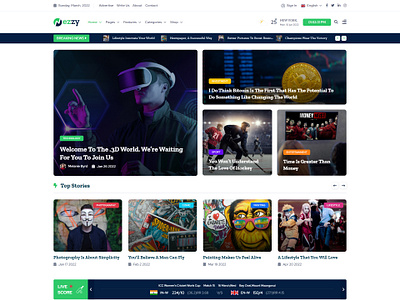 Nezzy - News and Magazine HTML Template blog breaking news editorial game news health news live news newspaper photography politics news review social news sport news tech news woo commerce