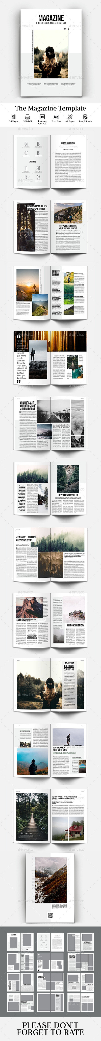 Magazine Template 1 design graphic design magazine