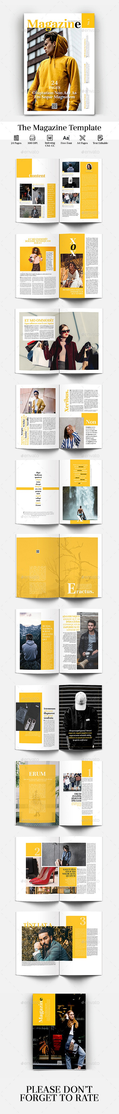 Magazine Template 2 design graphic design magazine