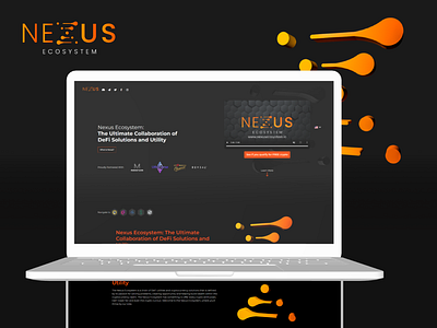 NEXUS ECOSYSTEM blockchain crypto nexus trading uiux vizz vizzwebsolutions web design