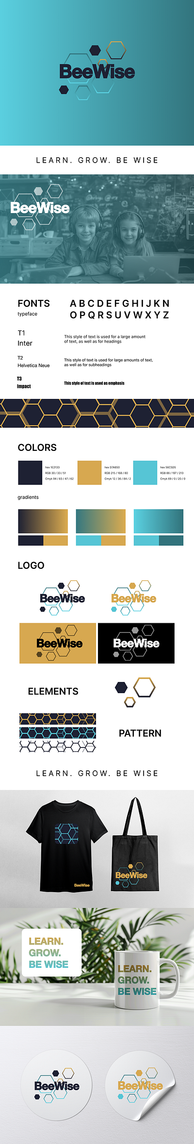 BrandBook for IT courses brand identity branding design design for social media figma graphic design logo