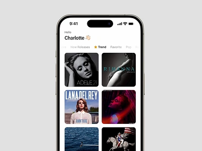 Music App Design app design mobile music singer ui video