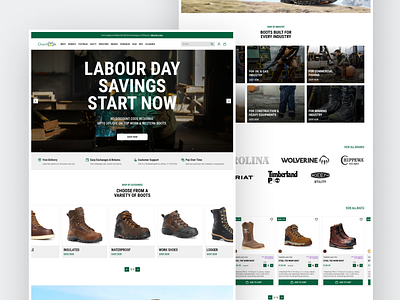 Boots E-commerce Website Redesign boots branding concept design inspiration ecommerce figma graphic design illustration redesign shoes shopify template ui ux web design