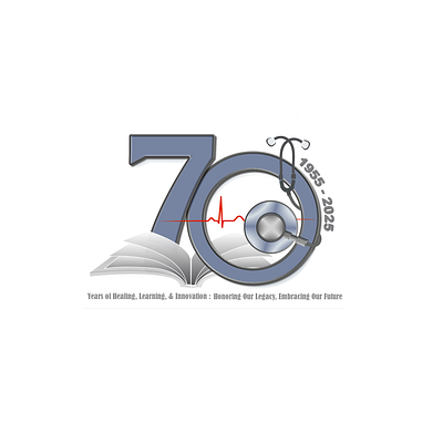 Event Logo Design: Celebrating 70 Years of Excellence event graphic design logo