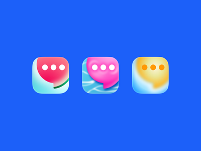 Summer icons cute design graphic design icon icons il illustration messenger pool social sun ui watermellow