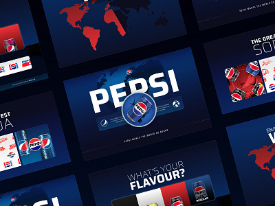 Pepsi Global | Web Design & Development 2d art branding design digital digital art graphic design illustration logo pepsi soda ui