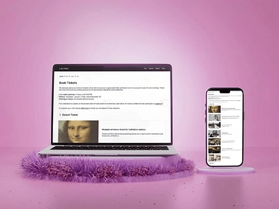 Redesign Louvre's Ticket Booking Website branding figma framer responsive design ui ui design ux design web design
