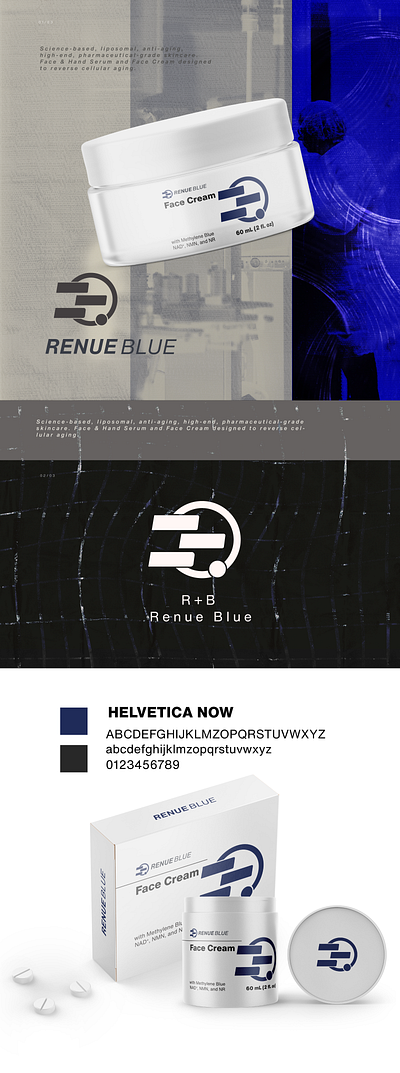 Renue Blue Logo Design graphic design ui