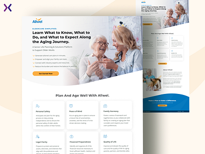 Health Care Landing Page branding clean design design dribbble shot health care health care services healthcare landing page design home care for behaviour health landing page design landingpage lead generation saas ui ux