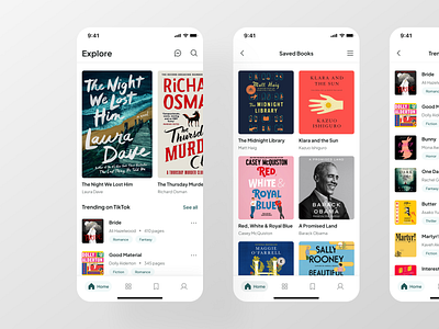 Books Reading App – UI/UX Concept app appdesign audiobooks books clean design iphone minimal minimalist ui ux uxui