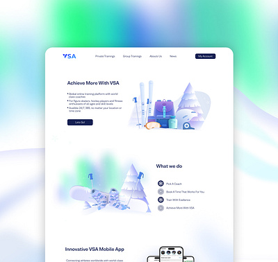 VSA Re-Design brand design design figma figma to webflow graphic design illustration landing page ui ux uxui design web design