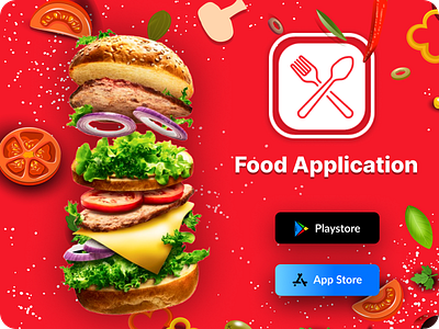 Food Mobile Application 3d animation branding dashboard design graphic design illustration logo motion graphics ui ux vector