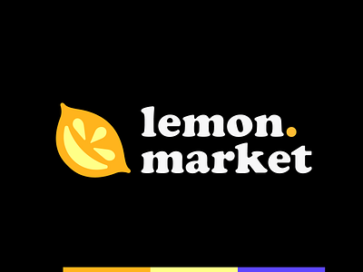 Lemon Market - Logo design brand branding design illustrator logo logo design logodesign logomark minimal