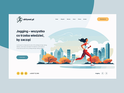 Jogging design graphic design ui user experience user interface ux web design