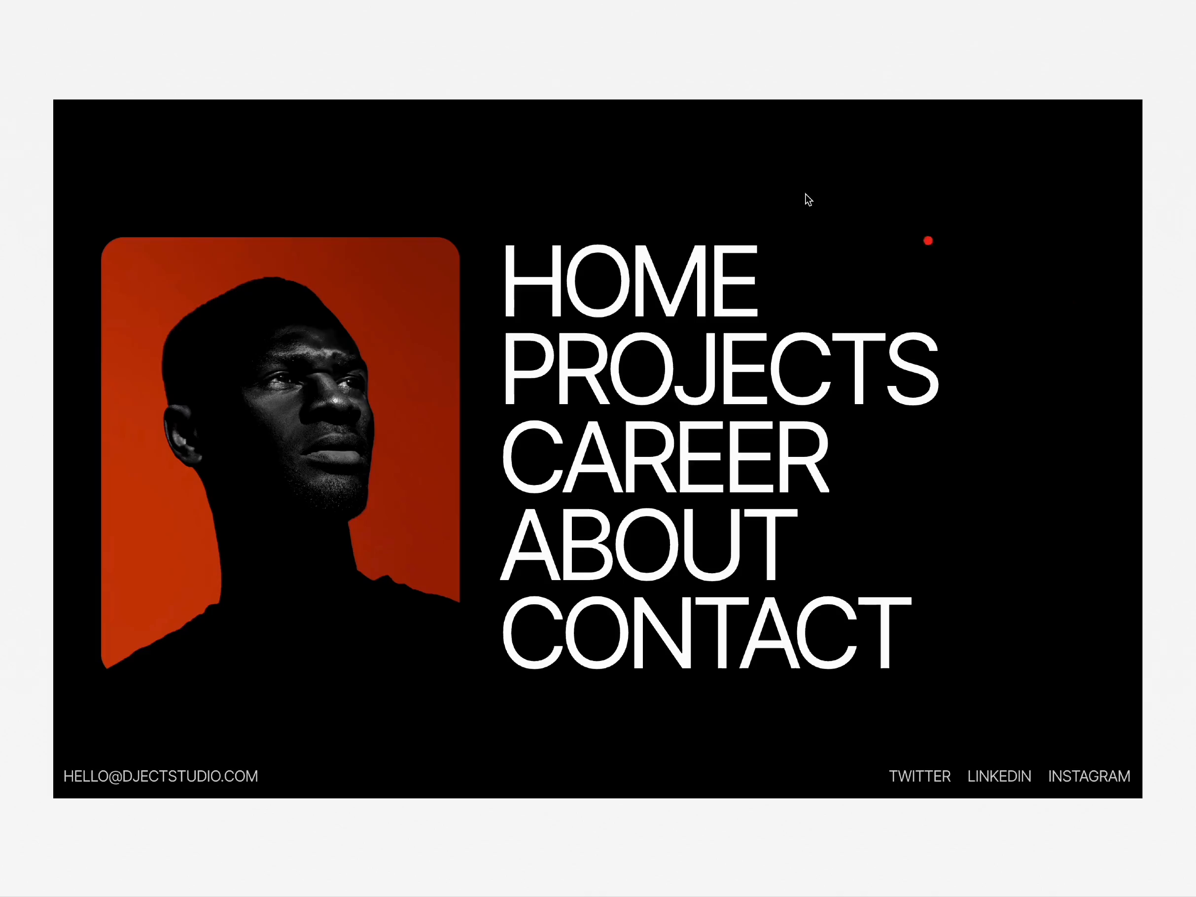 Example of Website Landing Page 