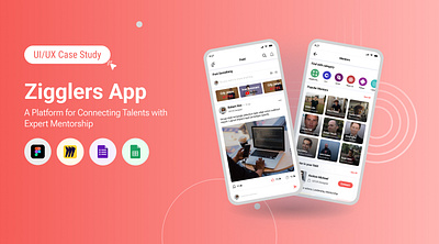 Zigglers: Mentorship App UX Case Study adobe xd app design design system figma interaction design mentor app mentorship app mobile app design typography ui ui design uiux user experience design ux