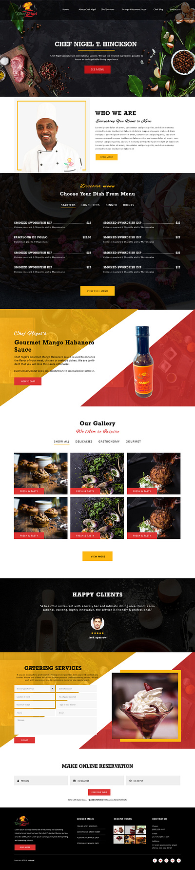 Mockup branding chef graphic design mockup ui