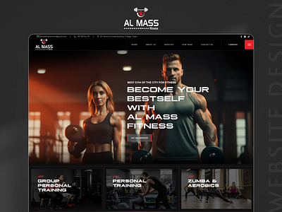 AL MASS FITNESS Website Development design uiux webdesign