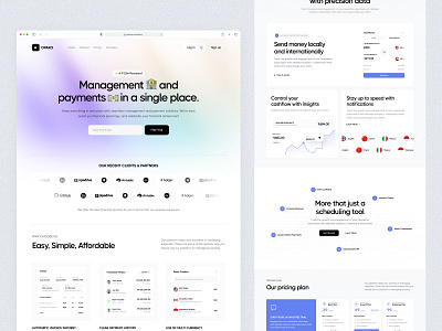 Opako. Fintech Landing Page 💸 finance fintech fintech platform fintech saas fintech startup landing page online banking saas web webdesign website