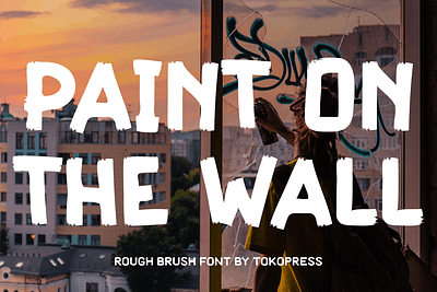 Paint on the Wall – Rough brush font brush font font graffiti font thumbnail youtube font