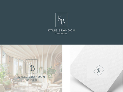 Luxury interior logo brand identity building construction elegant home home decor interior kb letter kb letter mark logotype luxury modern logo