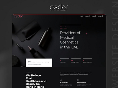 Cedar Cosmetics Web Development cosmetics design uiux websitedesign