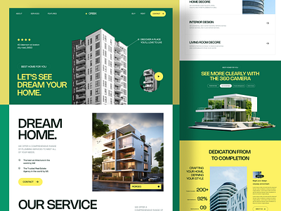 ORBIX- Real Estate Agency Homepage 🏡 design homepage landing page real estate seller uiux user interface webdesign webs website