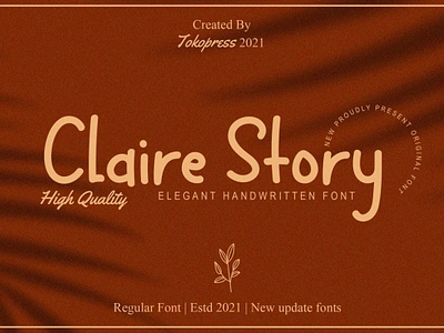 Claire Story – Girly Handwriting font elegant font font girl font handwriting font sans serif serif font