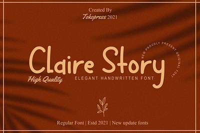 Claire Story – Girly Handwriting font elegant font font girl font handwriting font sans serif serif font