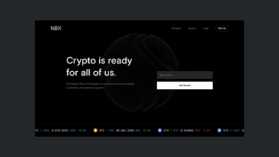 NBX Crypto Website and App mobiledesign productdesign ui uxdesign