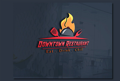 Restaurant-Logo 3d 3d logo branding chef logo food logo graphic design logo design professional logo