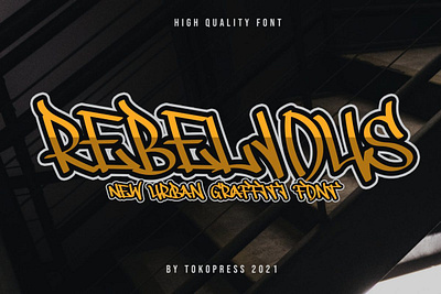 REBELIOUS – powerful graffiti font font graffiti font sans serif thumbnail youtube font