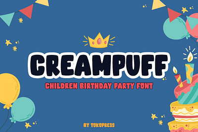 Creampuff – Kids Font children font font kids font sans serif font serif font thumbnail youtube font