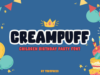 Creampuff – Kids Font children font font kids font sans serif font serif font thumbnail youtube font